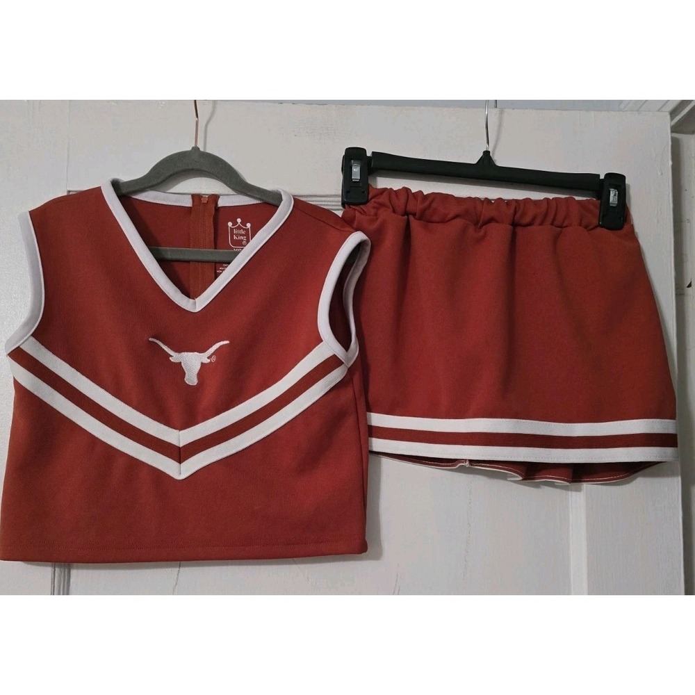 University of Texas Longhorns Football Cheerleader Outfit Uniform Size Youth Sm